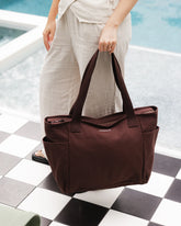 Charlotte Chocolate Canvas Tote Bag